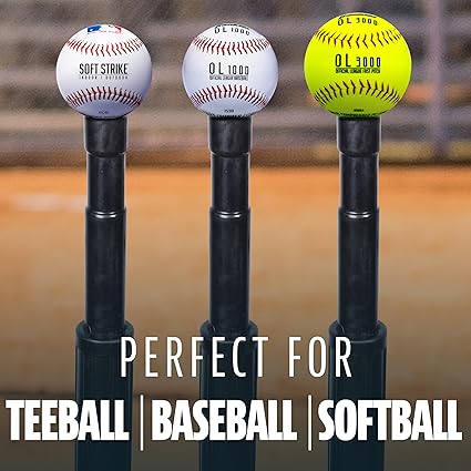 Franklin Sports Soporte para golpear y batear para práctica de béisbol, teeball y sóftbol, ajustable, resistente